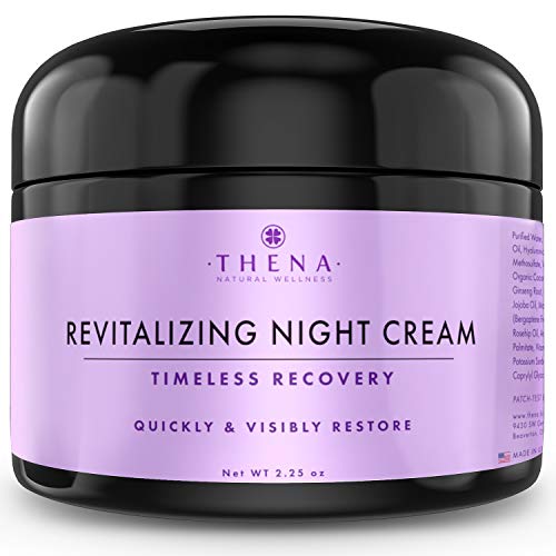 Thena Night Cream Best Anti Aging Wrinkle Face Cream With Vitamin A (Retinol) E & C Hyaluronic Acid. 