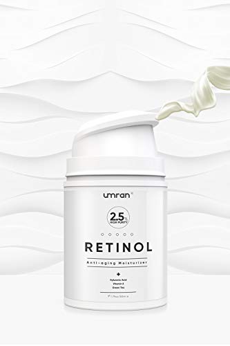 UMRAN Premium Retinol Cream, Anti-Aging Moisturizer Cream 2.5% for Face and Eye Care, Anti-Wrinkle. 