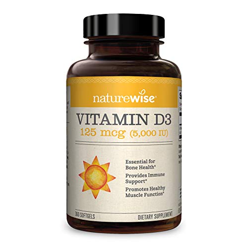 NatureWise Vitamin D3 5000iu (125 mcg) 1 Year. 