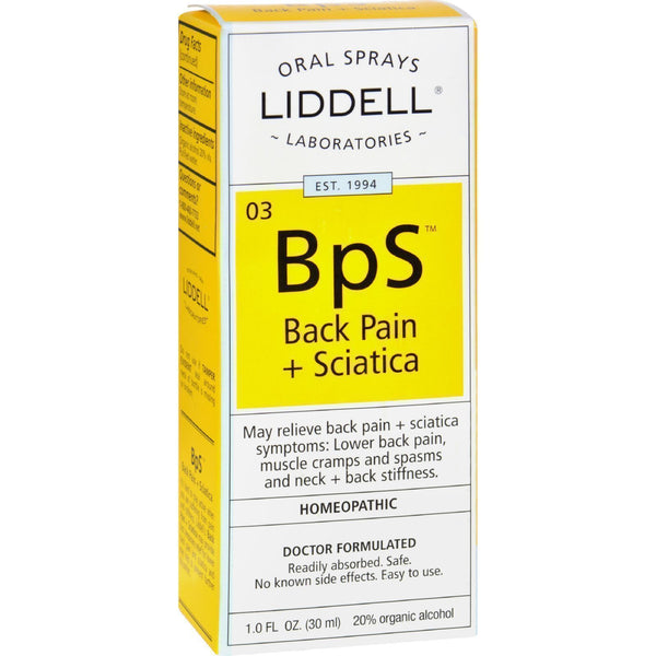 Liddell Homeopathic Back Pain Sciatica - 1 Fl Oz