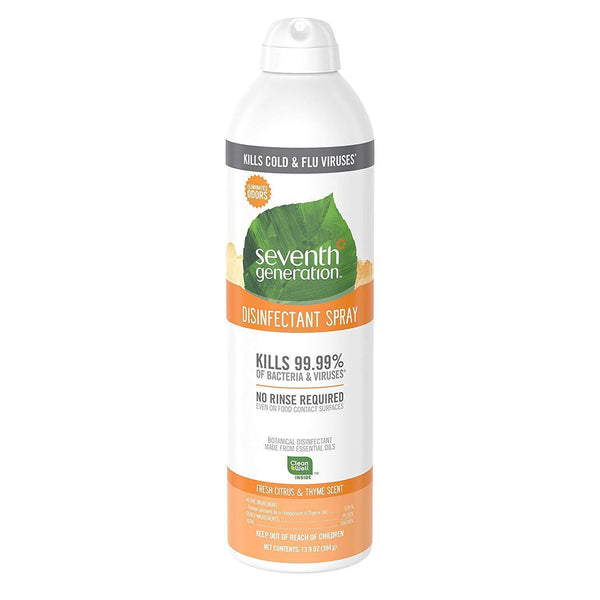 Seventh Generation Disinfectant Spray - Fresh Citrus - 13.9 Oz - Pack of 8
