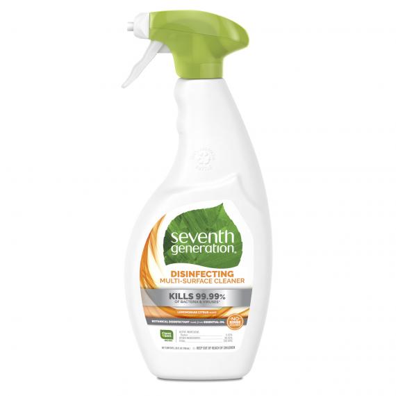 Seventh Generation Disinfecting Multi-Surface Cleaner, Lemongrass Citrus - Case Of 8 - 26 Fl Oz