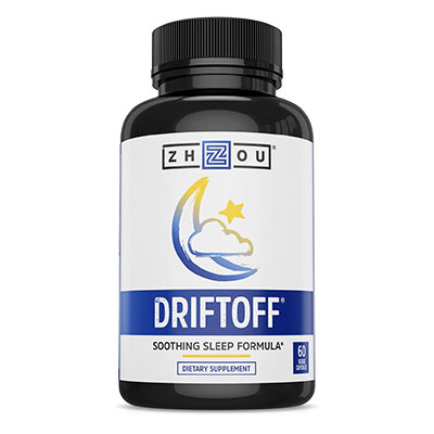 Bottle of Driftoff Premium Sleep Aid