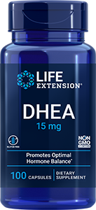 DHEA 15 mg, 100 capsules - Life Extension