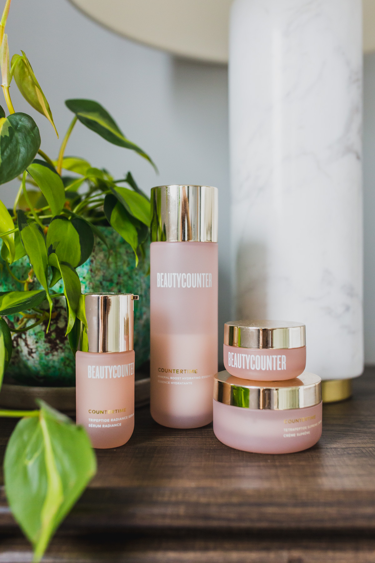 The Beautycounter Countertime regimen is one of the best anti-aging skin products and is considered a safe beauty product for pregnancy. The bakuchiol benefits are similar to retinol, but non-irritating and safe for pregnancy. This clean beauty skin care product has completely changed my skin—here