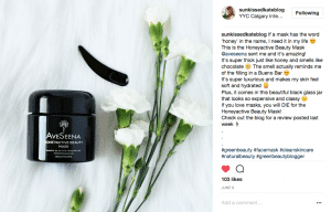 Sunkissedkate reviews aveseena skin care honeyactive beauty mask instagram