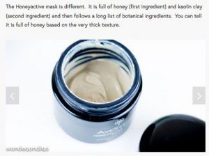 Honeyactive beauty mask best honey mask natural skin care aveseena