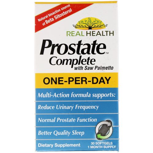 Real Health, Prostate Complete with Saw Palmetto, 30 Softgels Review
