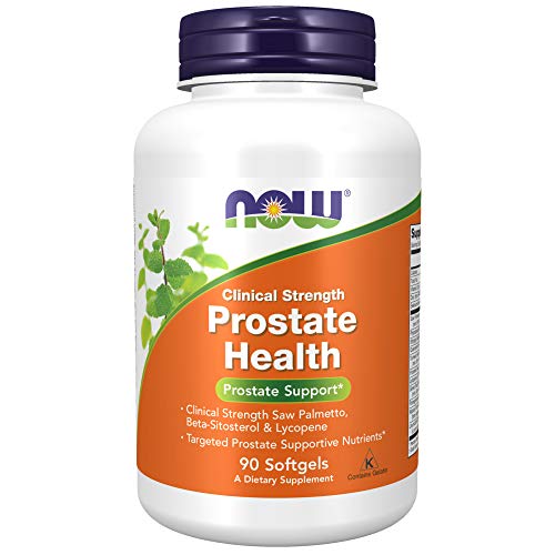 NOW Supplements, Prostate Health, Clinical Strength Saw Palmetto, Beta-Sitosterol & Lycopene, 90 Softgels