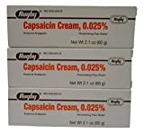 Rugby Capsaicin 0.025% Cream, 2.1 Ounce, 3 Count