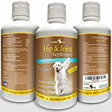 TerraMax Pro Best Hip and Joint Supplement for Dogs - Liquid Glucosamine w/Chondroitin MSM and Hyaluronic Acid - Extra Strength - Safe Natural Arthritis Pain Relief - Made in USA - 32oz
