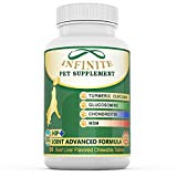 All-Natural Hip & Joint Supplement for Dogs - with Glucosamine, Chondroitin, MSM, and Organic Turmeric - Supports Healthy Joints in Large & Small Canines - 90 Servings