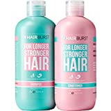 HAIRBURST SLS Free Shampoo and Conditioner for Longer Stronger Hair, Moisturizing Shampoo and Conditioner for All Hair Types,Parabens Free, Color Safe, 2 bottles x 350 mL