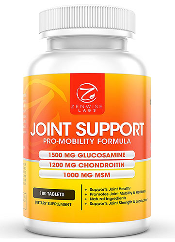 Zenwise Labs Glucosamine with MSM Joint Support Supplement